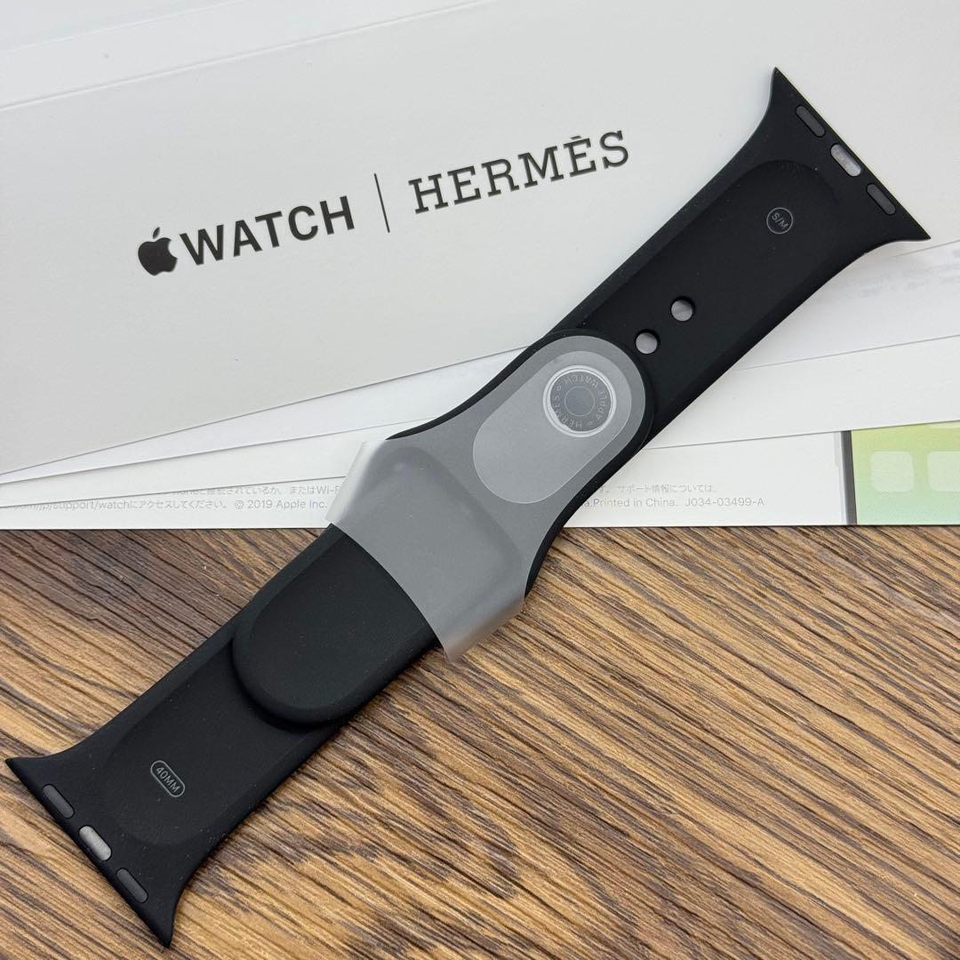 2385 未使用　Apple Watch エルメス　ブラック　スポーツバンド