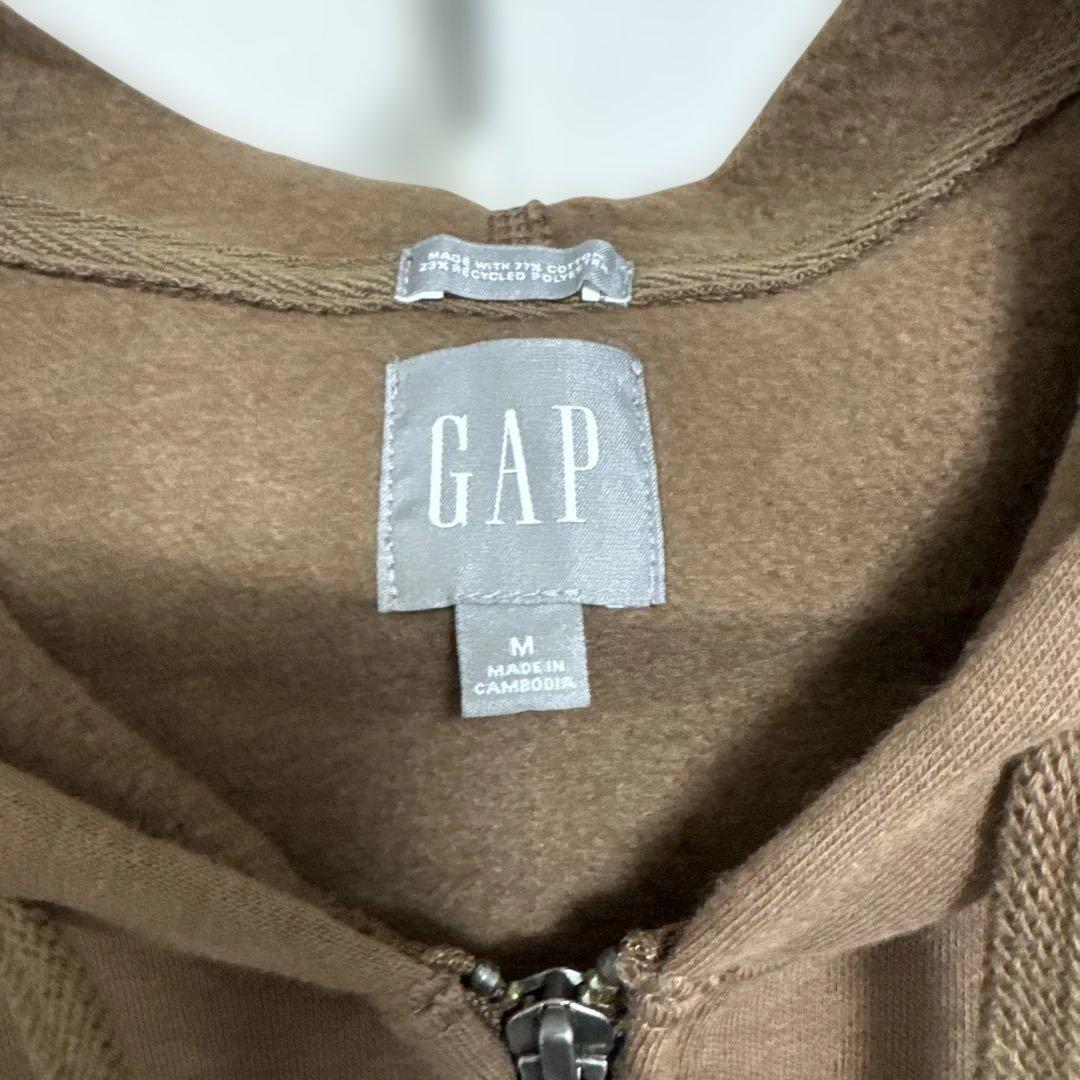 GAP ジップパーカー ブラウン