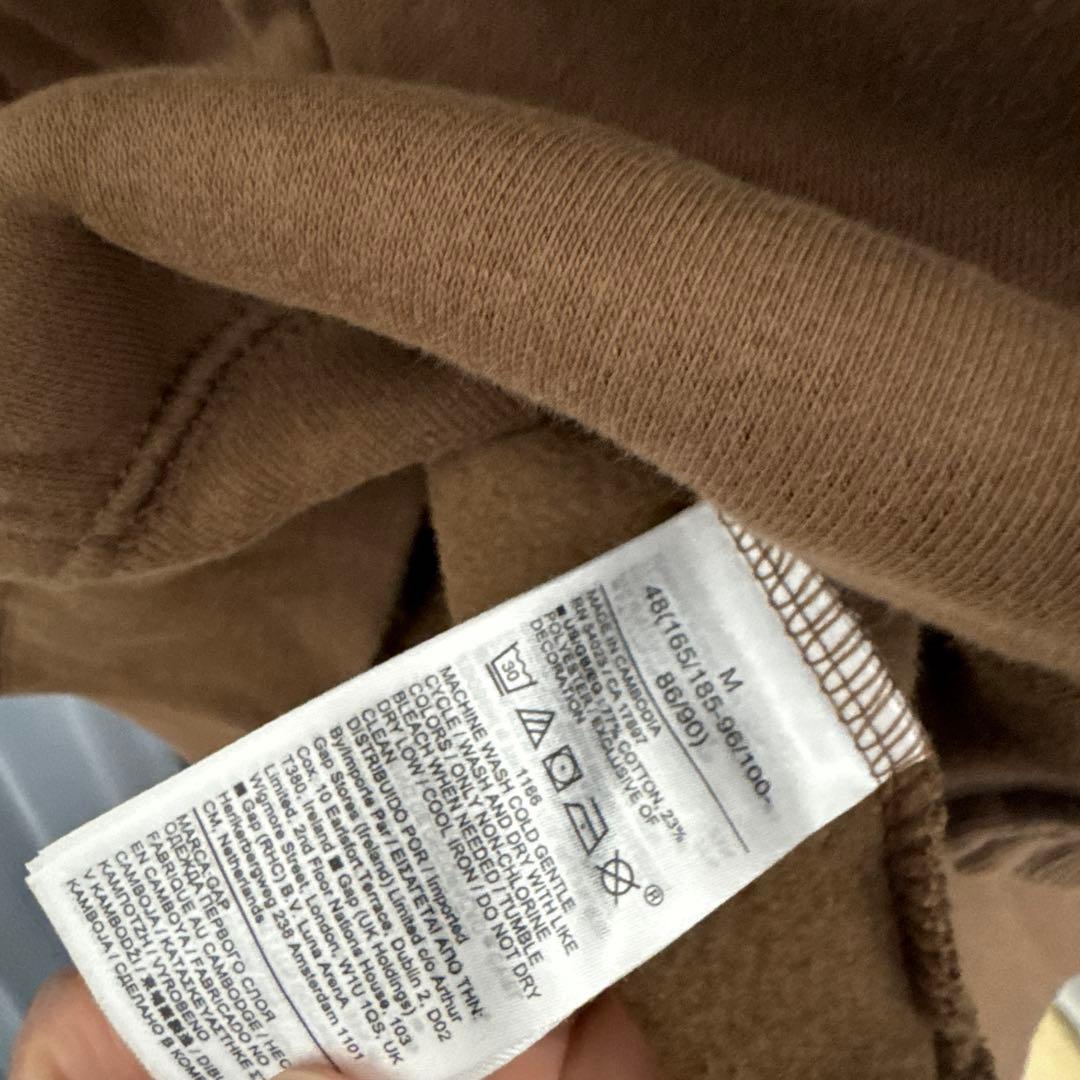 GAP ジップパーカー ブラウン