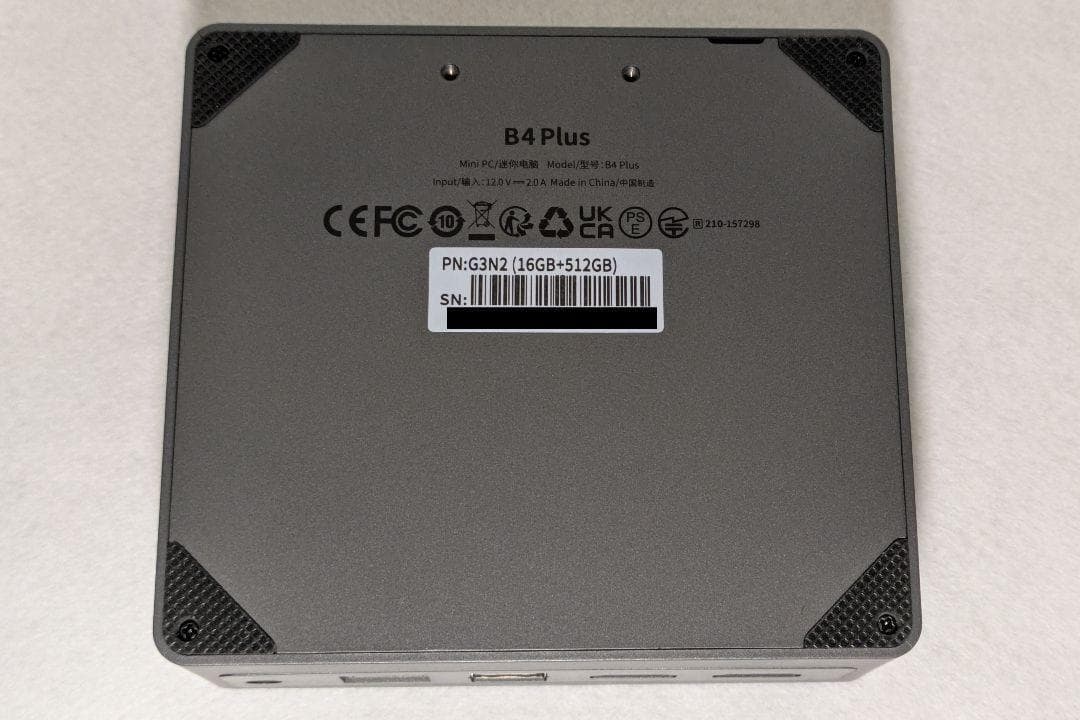 BMAX B4plus ミニPC Win11【N100 16GB+512GB 】