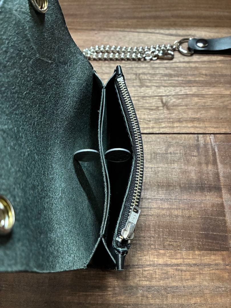 本革牛革ミドルトラッカーウォレット