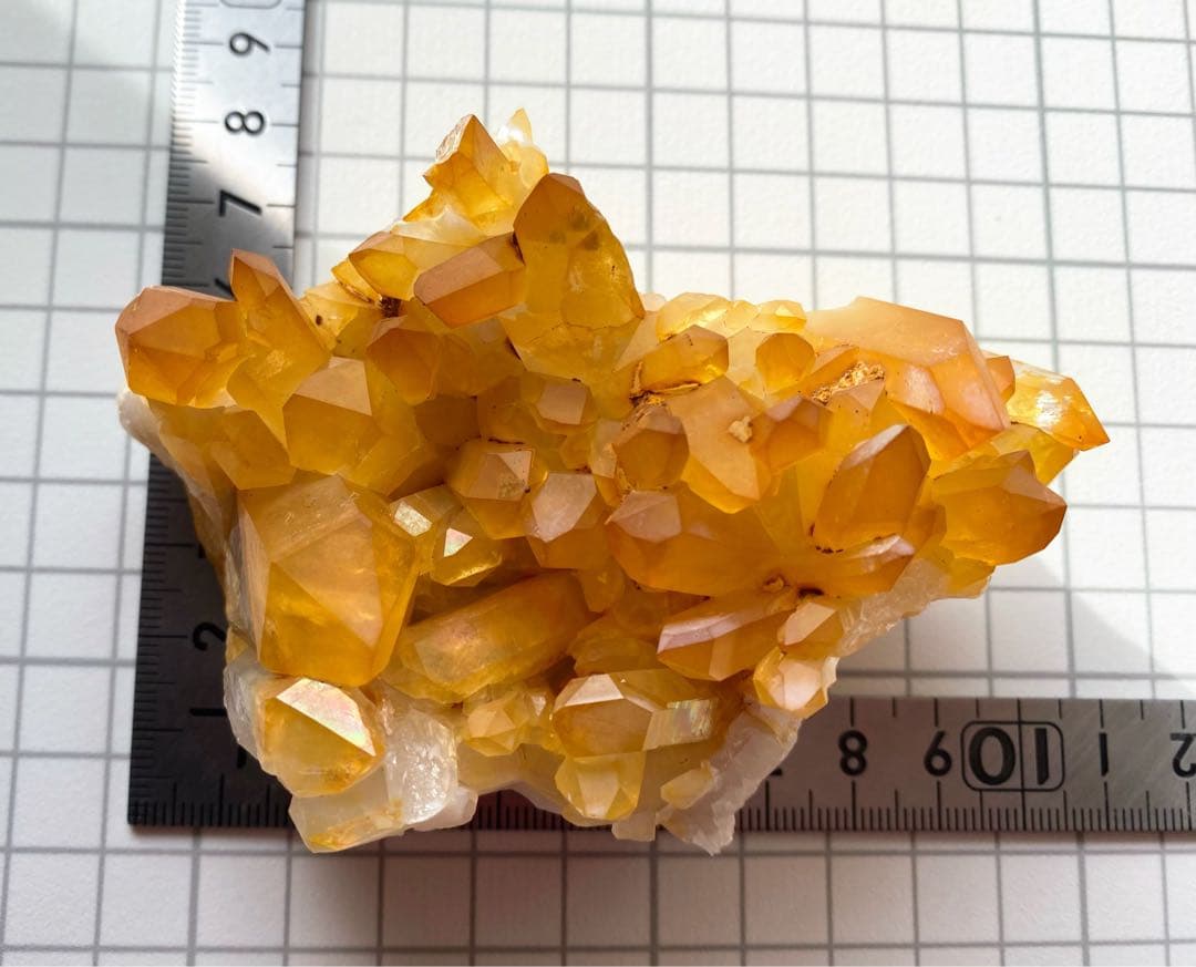 ソラリスクォーツ　クラスター　ゴールデンヒーラー　天然石　水晶