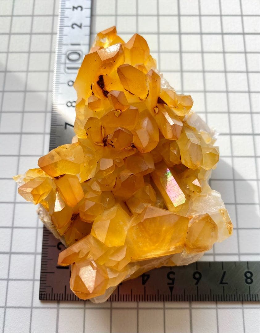 ソラリスクォーツ　クラスター　ゴールデンヒーラー　天然石　水晶