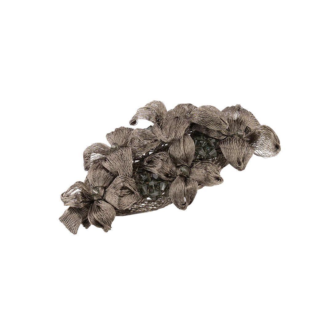 コレットマルーフ　メッシュライラック10㎝バレッタ