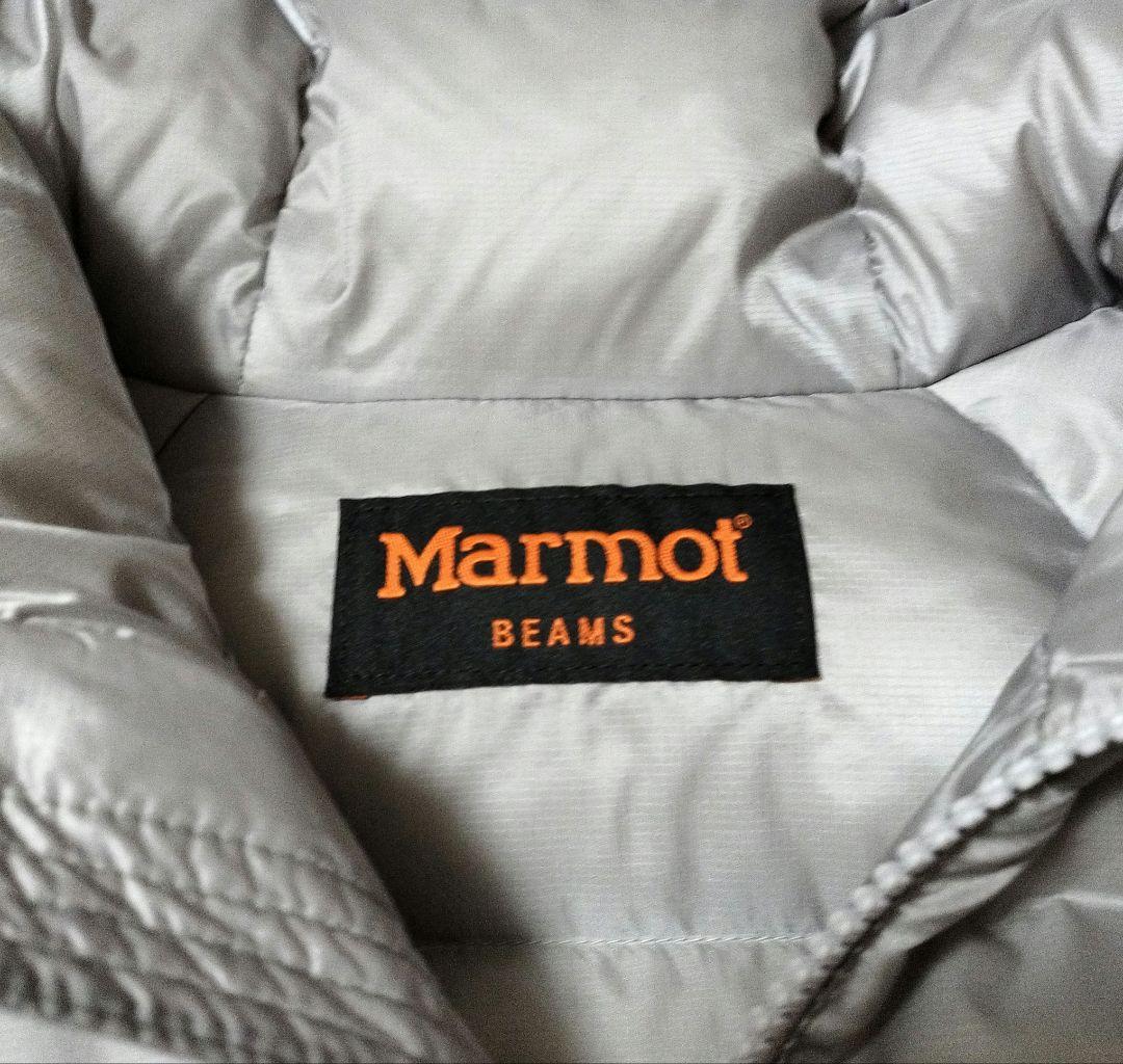 【希少】Marmot×BEAMS　ダウンコート　ポンチョ　男女◯　シルバーグレー