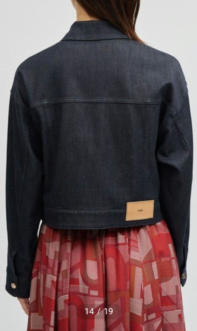 ロペ ROPE シルク混リアクティブデニムGジャン 洗濯機で洗える