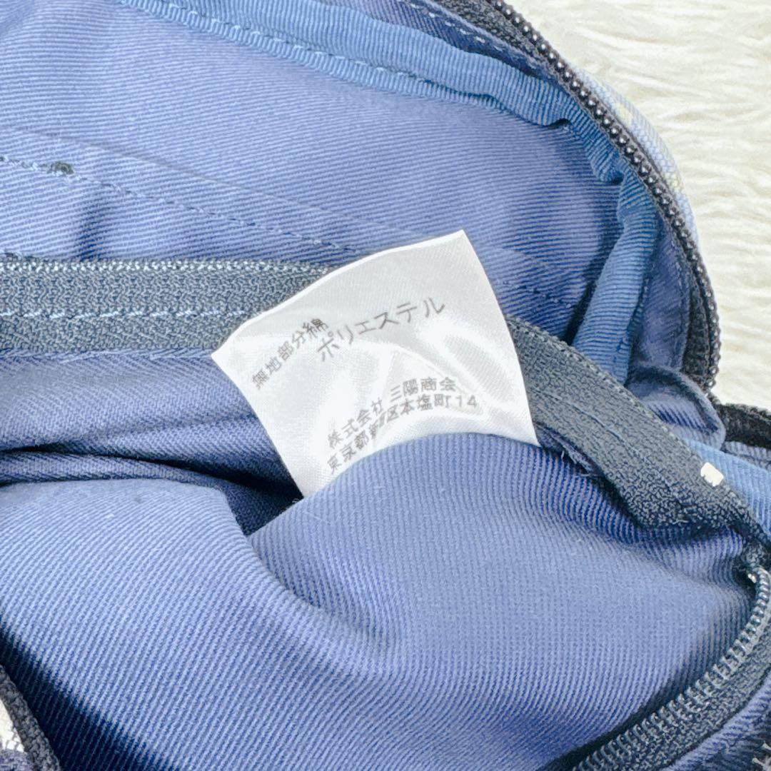【美品】BURBERRY デニム調 ノバチェック ウエストバッグ ボディ 希少