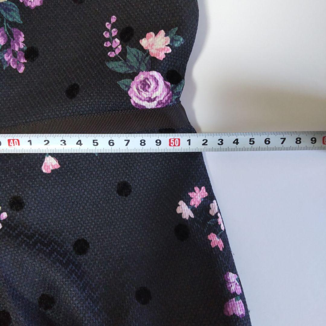 46　ドットフロッキー　ローズワンピース RoseTiara　花柄