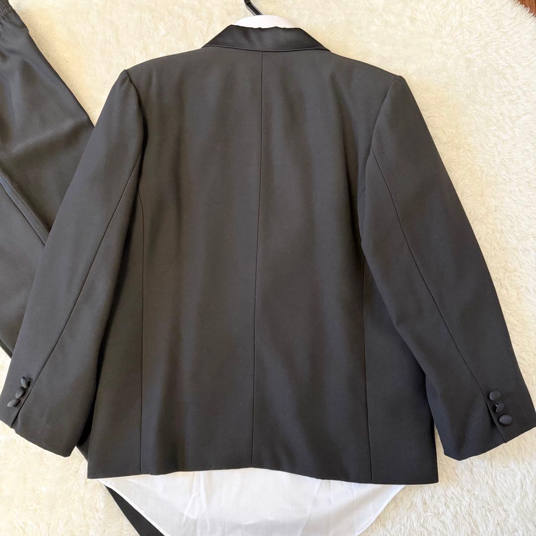 【美品】ブラックスーツ タキシード 発表会フォーマル　卒服 セットアップ 150