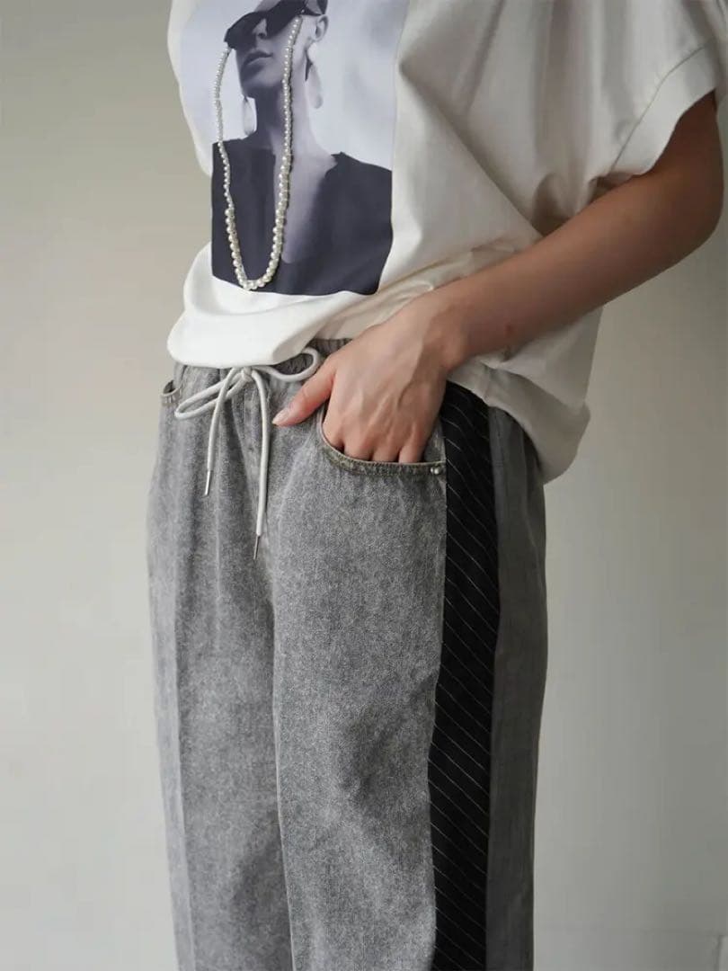 RADIATE デニムドッキングストライプスラックスパンツ　未使用