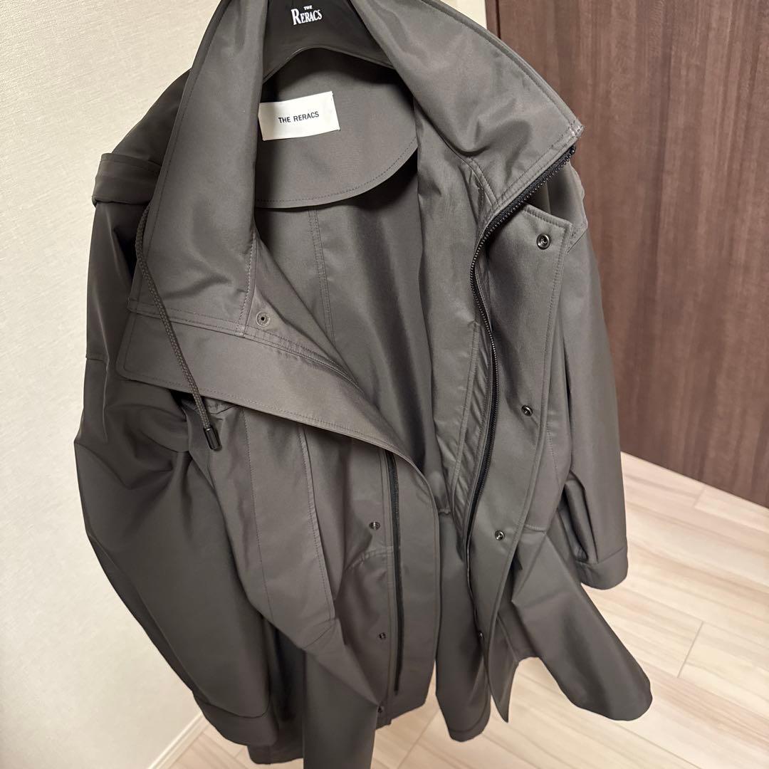 新品タグ付THE RERACS モンスターパーカー　ミドルレングス　36 グレー