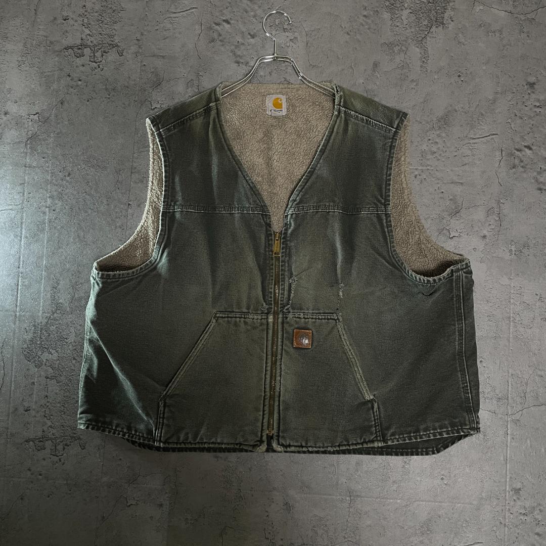 専用鬼フェード Carhartt ダックベスト V26 MOS 裏ボア 3XL