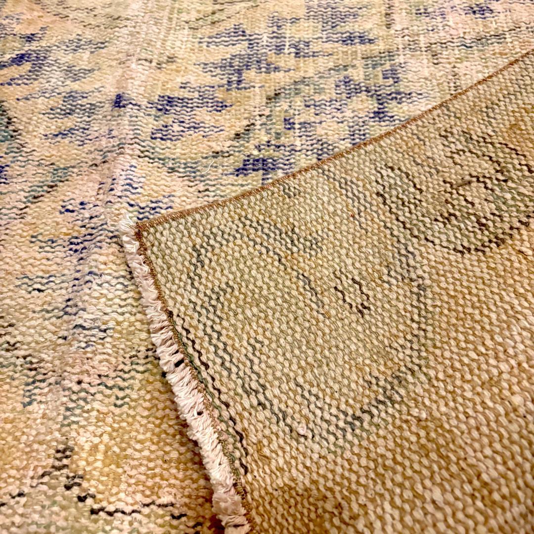 トルコ製ヴィンテージラグ150✖️104ナチュラルベージュラグ