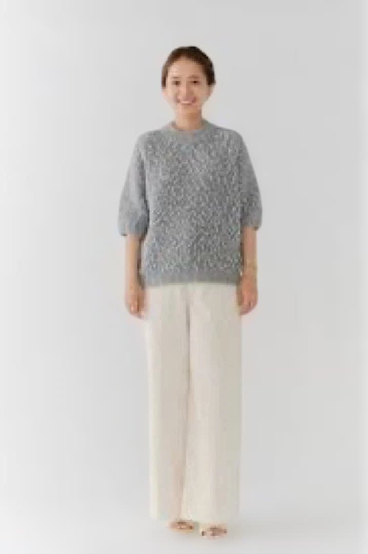 新品タグ付きyori チャンキーコーデュロイパンツホワイト38