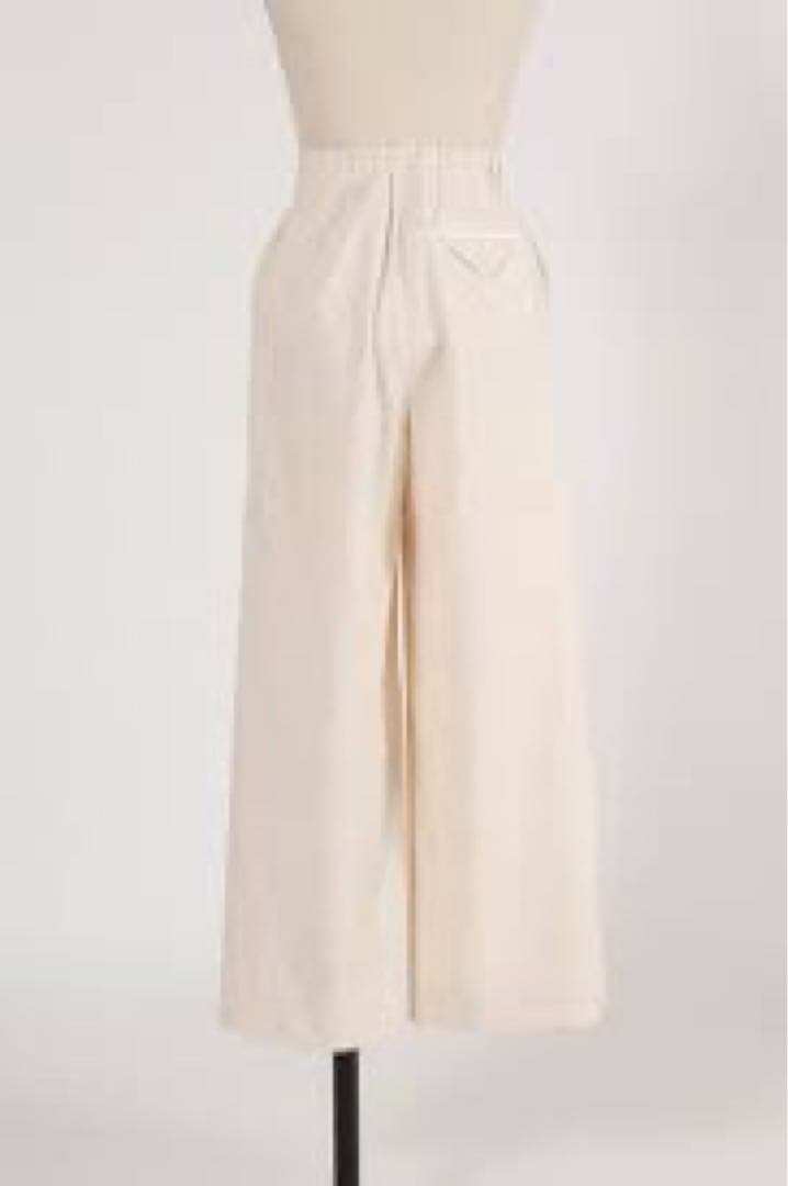 新品タグ付きyori チャンキーコーデュロイパンツホワイト38