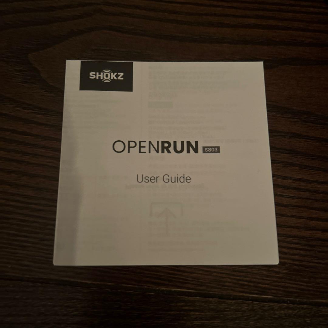 美品　Shokz OPENRUN 骨伝導イヤホン