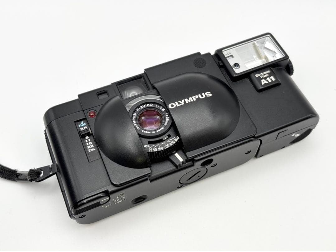 【動作品 ケース付】OLYMPUS XA A11 コンパクトフィルム 動作確認済