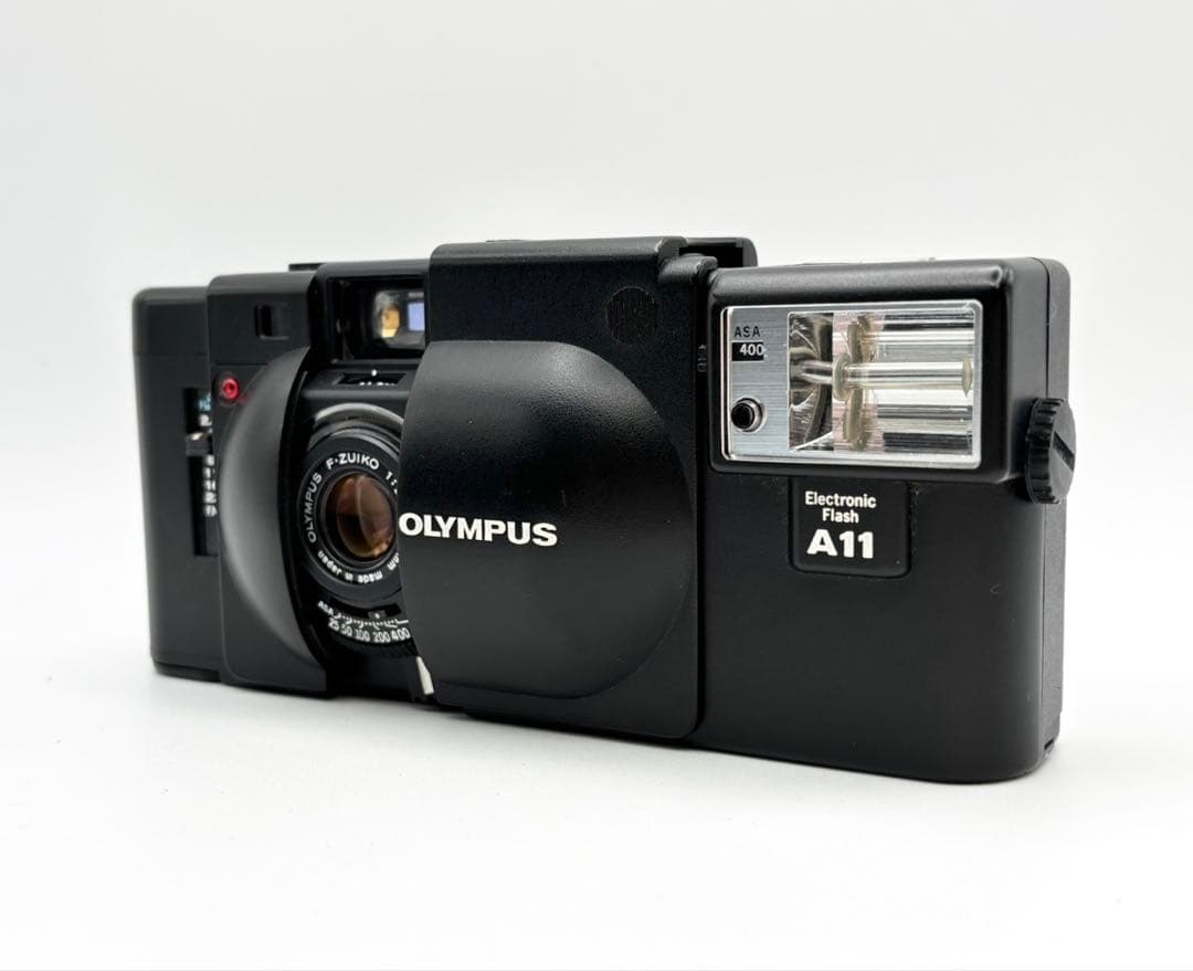 【動作品 ケース付】OLYMPUS XA A11 コンパクトフィルム 動作確認済