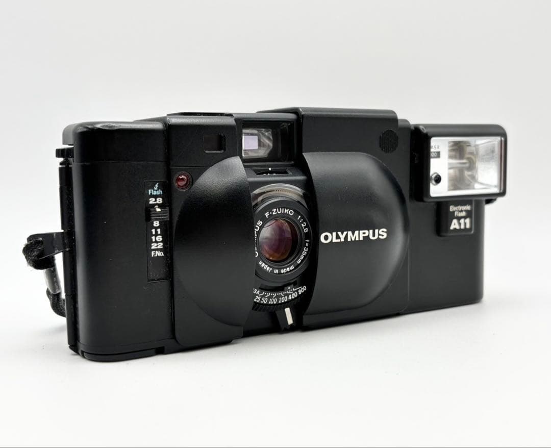 【動作品 ケース付】OLYMPUS XA A11 コンパクトフィルム 動作確認済
