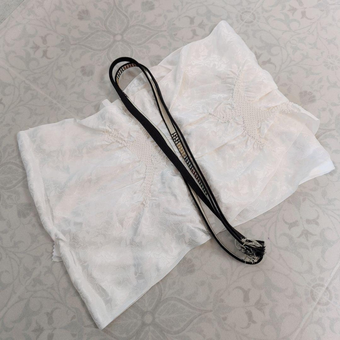 大島紬　紬　フルセット　小紋　着物　正絹　花　黒　おしゃれ　トールサイズ　O7