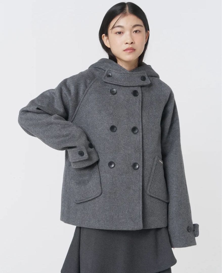 ジャケット・アウター Miseki SEOUL HOODIE DOUBLE BUTTON COAT