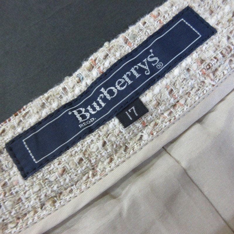 OS5497■Burberrys/バーバリーズ■ノーカラーツイードセットアップ