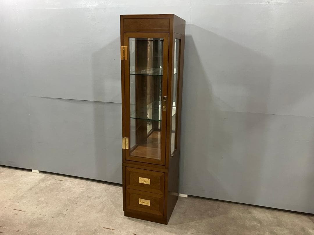 美品『domani』ドマーニ 飾棚 キャビネット コレクションケース 右開き