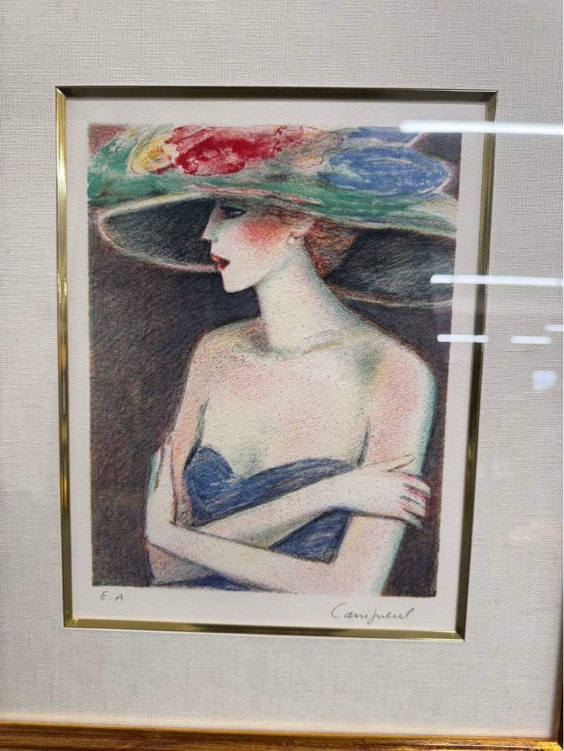 リトグラフ カシニョール　カメオ　EA 直筆サイン