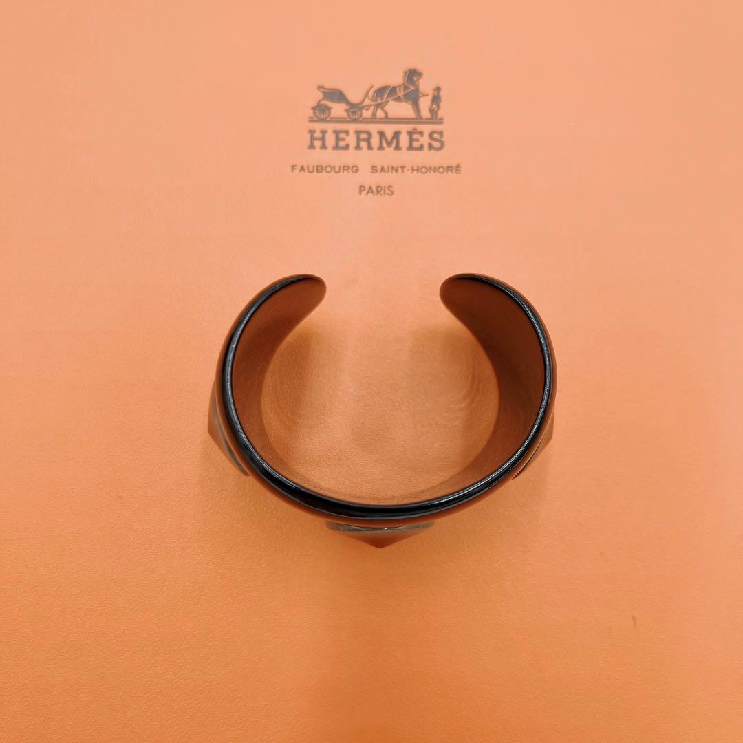 【未使用級極稀少】HERMES バッファローホーン バングル アヴァ HAVA