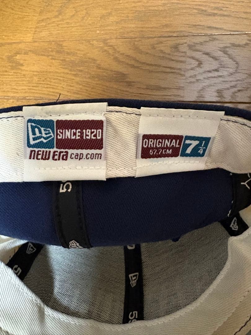 SEAN JOHN ネイビー/ホワイト キャップ 7 1/4