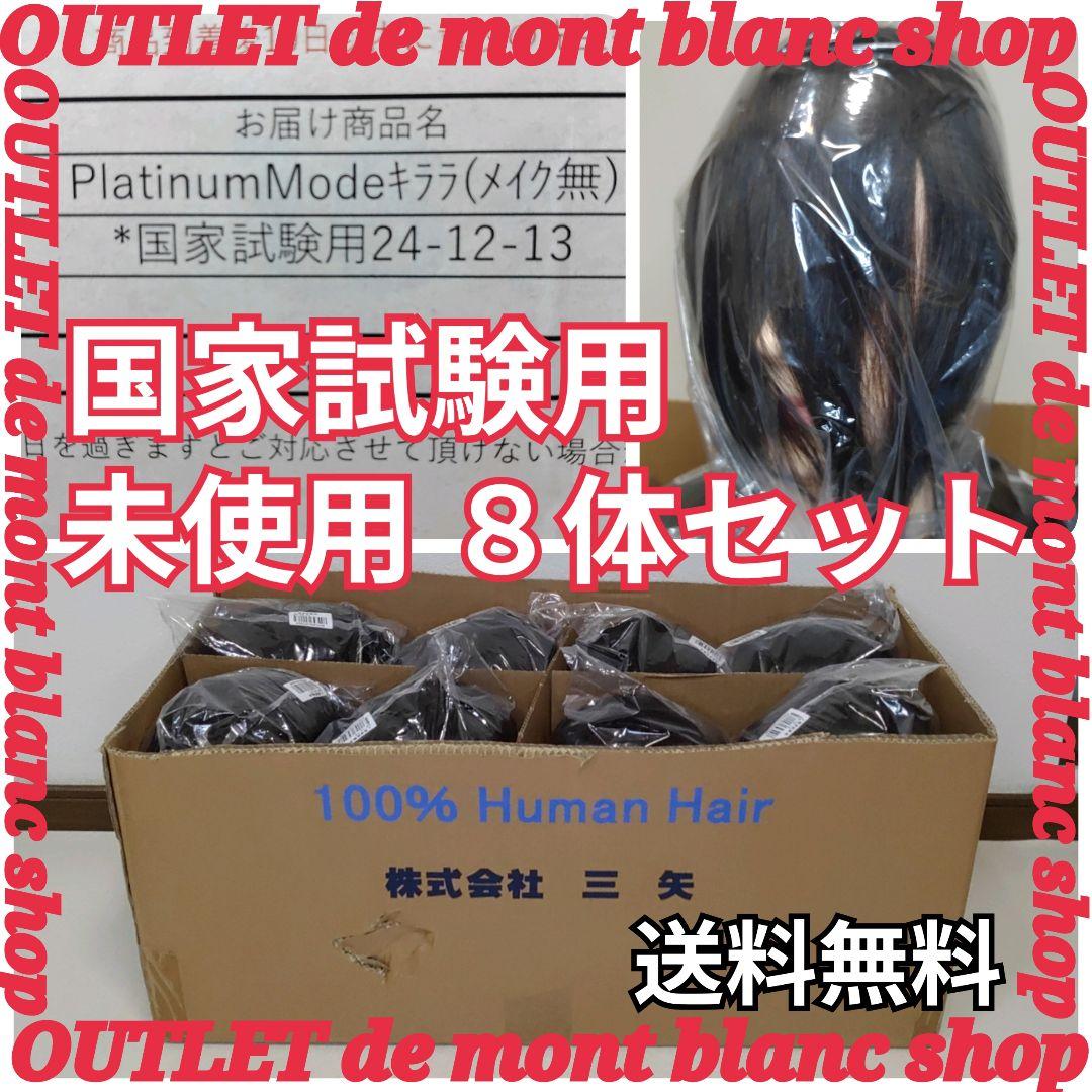 8体セット カットウィッグ 三矢 国家試験用 24-12-13 送料無料
