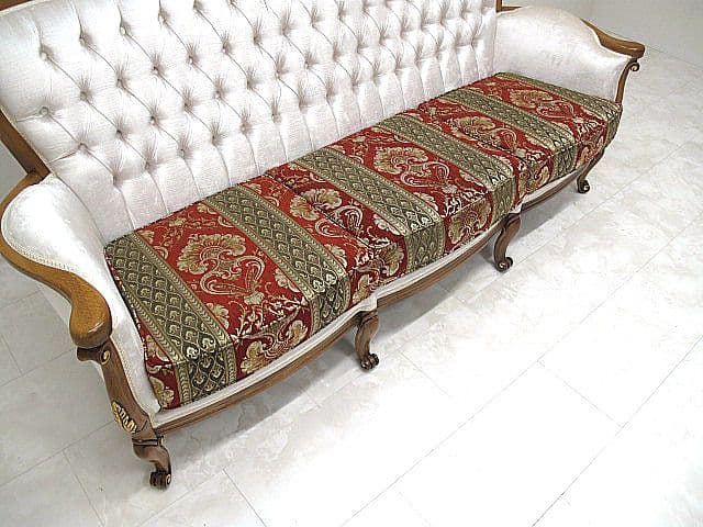 展示品 イタリア製　ロココ様式3人掛けソファ 　アンティーク調