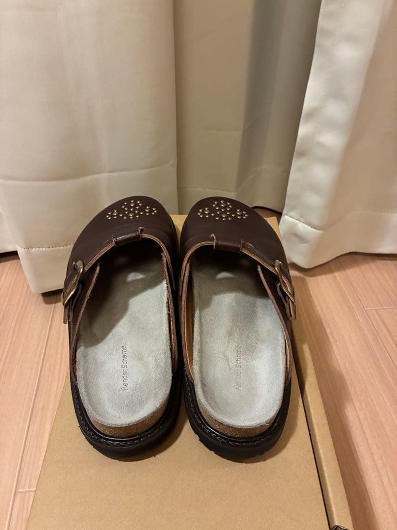 hender scheme dense ダークブラウン　5 26-26.5cm