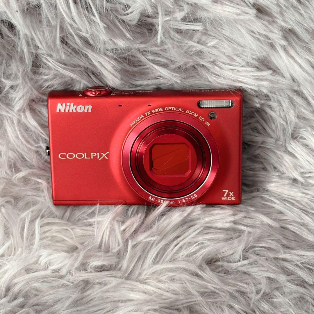 【極美品】Nikonニコン COOLPIX クールピクス S6100 レッド