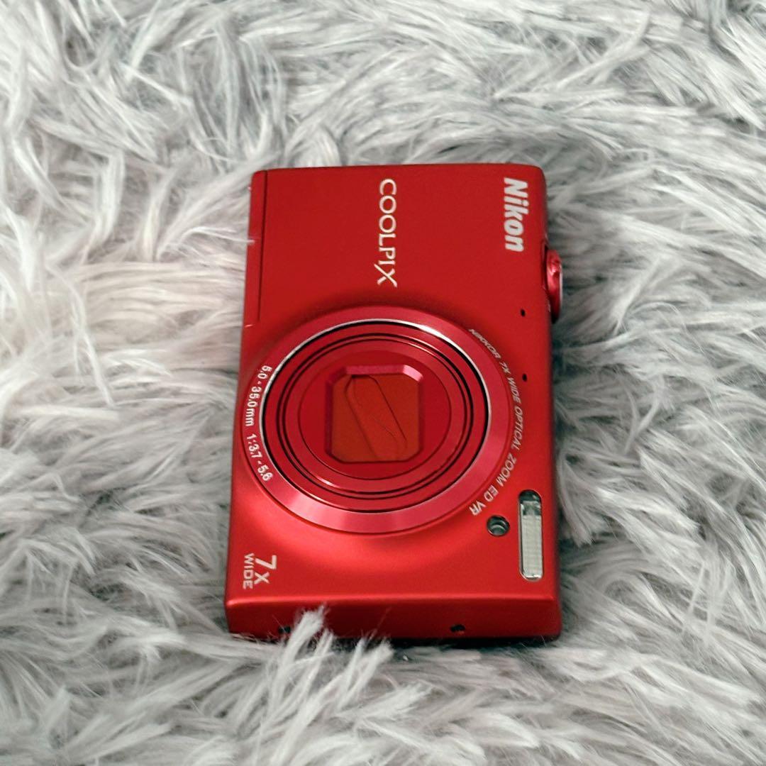 【極美品】Nikonニコン COOLPIX クールピクス S6100 レッド