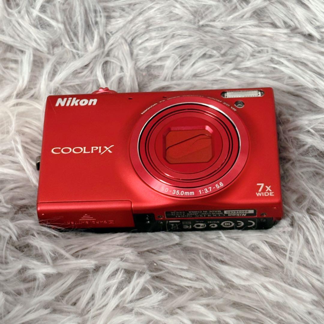 【極美品】Nikonニコン COOLPIX クールピクス S6100 レッド