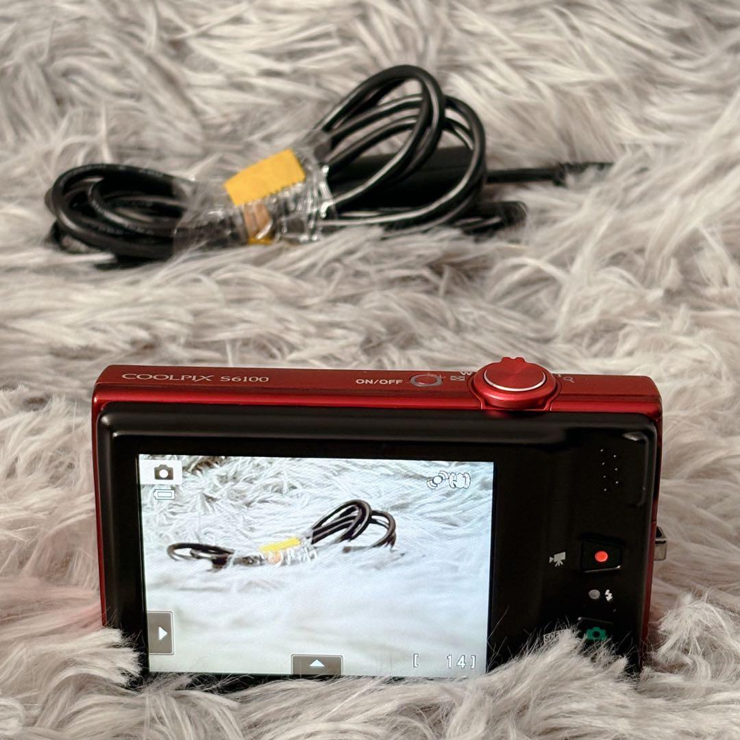 【極美品】Nikonニコン COOLPIX クールピクス S6100 レッド