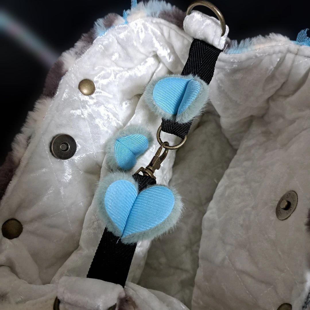 ざ*ろ様 コヤンイサムチョン♥️ハチワレちゃんブルーパキットレースとインド刺繍で