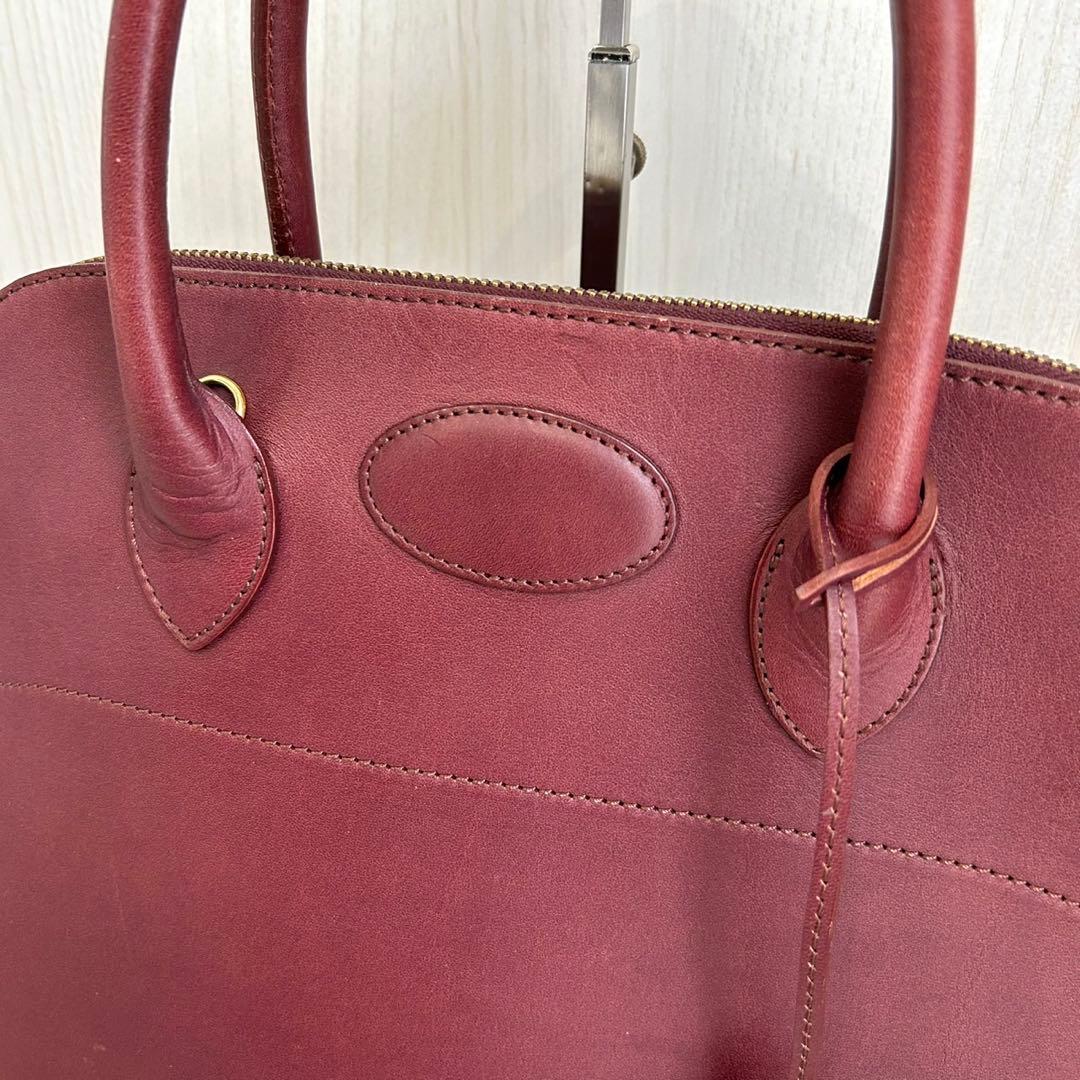 【美品】ソメスサドル　ハンドバッグ　ショルダーバッグ　ボルドー　2way