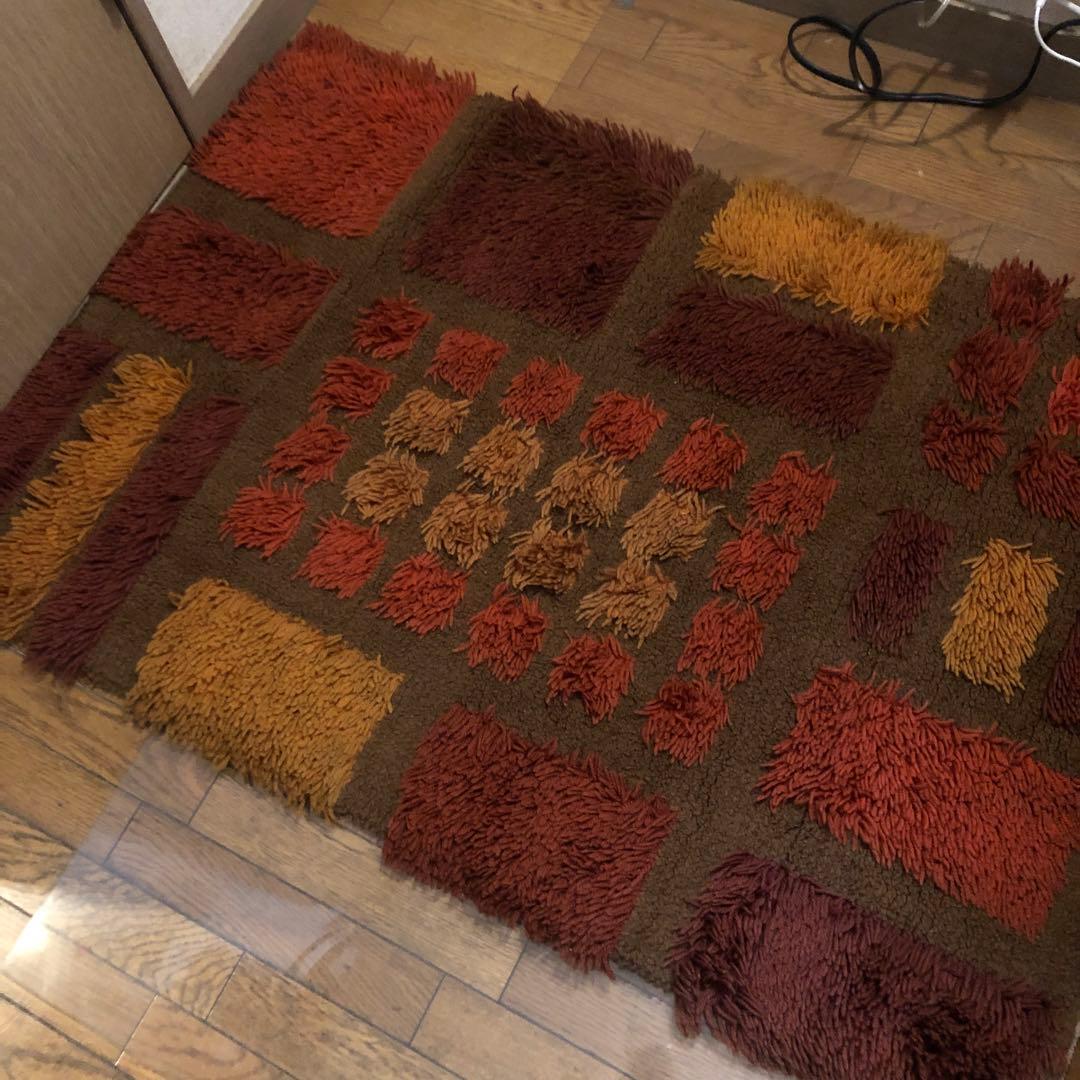 (1950s)-1960sミッドセンチュリー ラグ