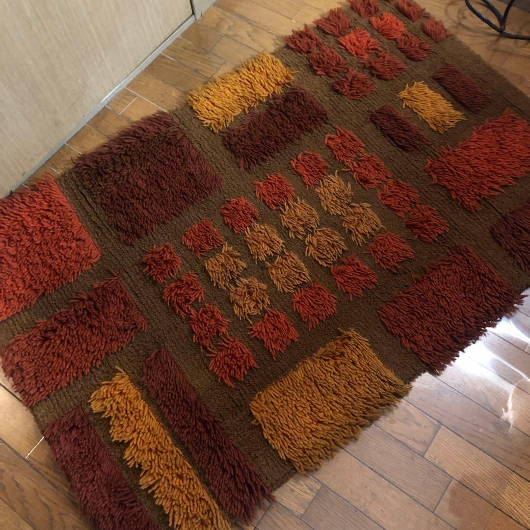 (1950s)-1960sミッドセンチュリー ラグ