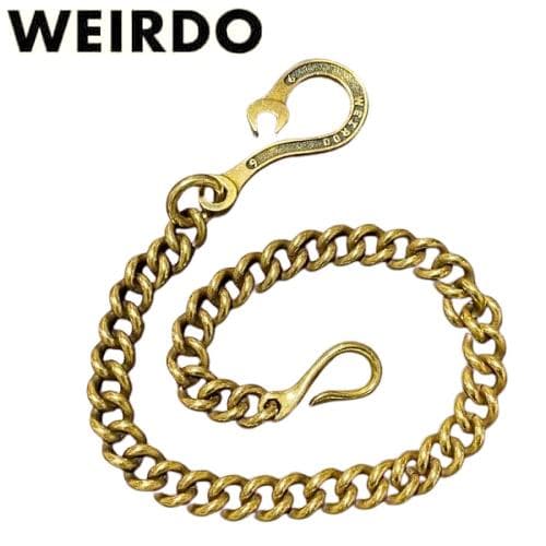希少 WEIRDO スパナウォレットチェーン ブラス製ゴールド GLADHAND