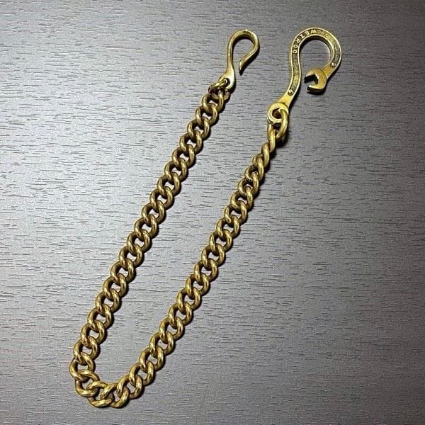 希少 WEIRDO スパナウォレットチェーン ブラス製ゴールド GLADHAND