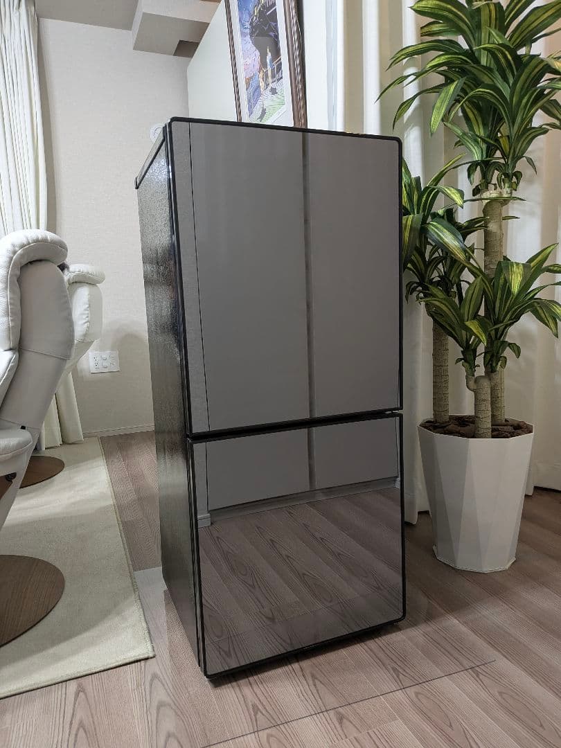 美品 ツインバード HR-FJ11 2ドア 2021年製 右開き