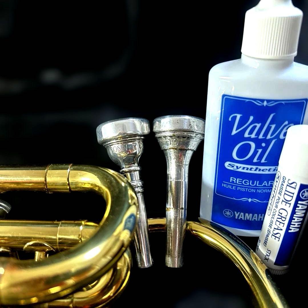 【歴史あるconn社コルネット３４A/米国人気スチューデントモデル／付属多数有】