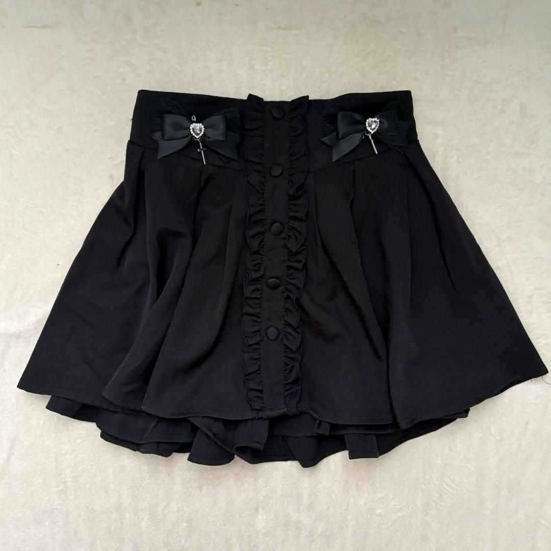 地雷 ノエミー フリル ブラウス マーズ スカパン 十字架 リボン セットアップ