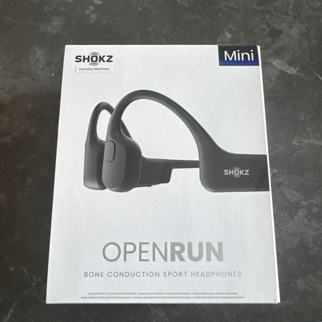 【SHOKZ】OPENRUN Mini 骨伝導イヤホン ブラック