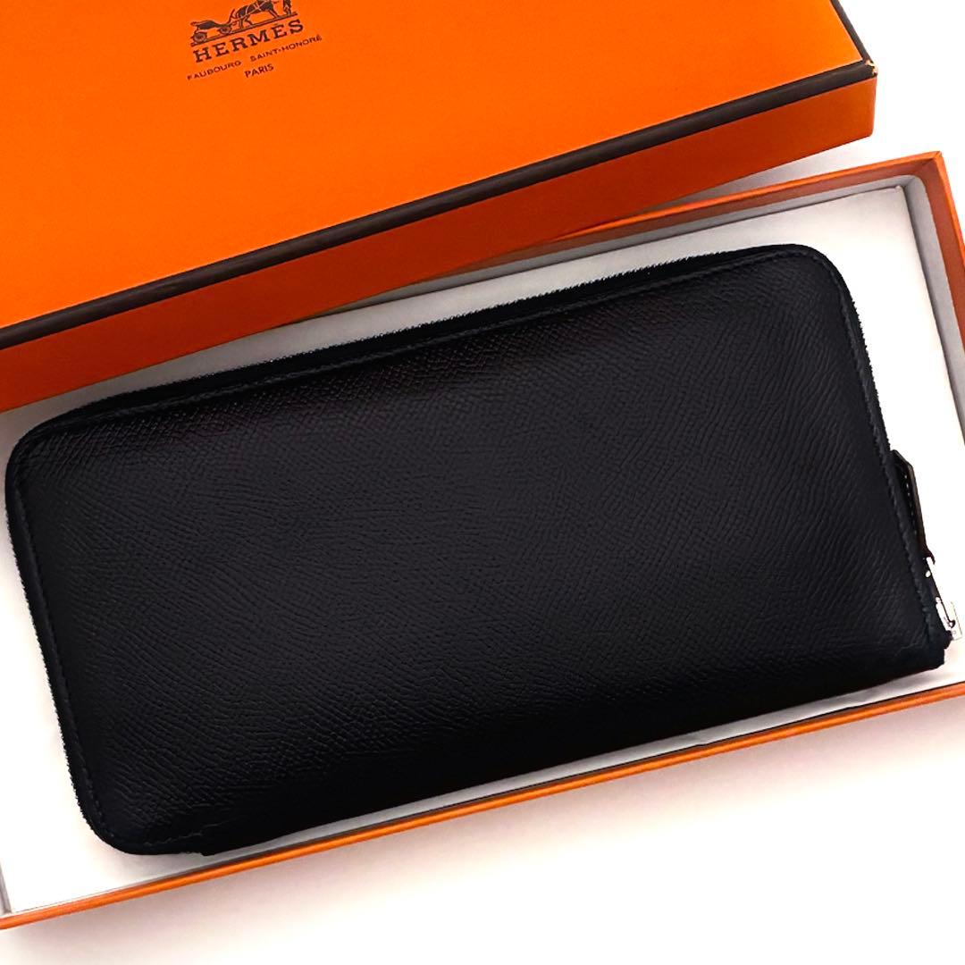 大特価✨赤字の為値下げ不可❣️HERMES長財布★アザップロング★シルク★ブラック