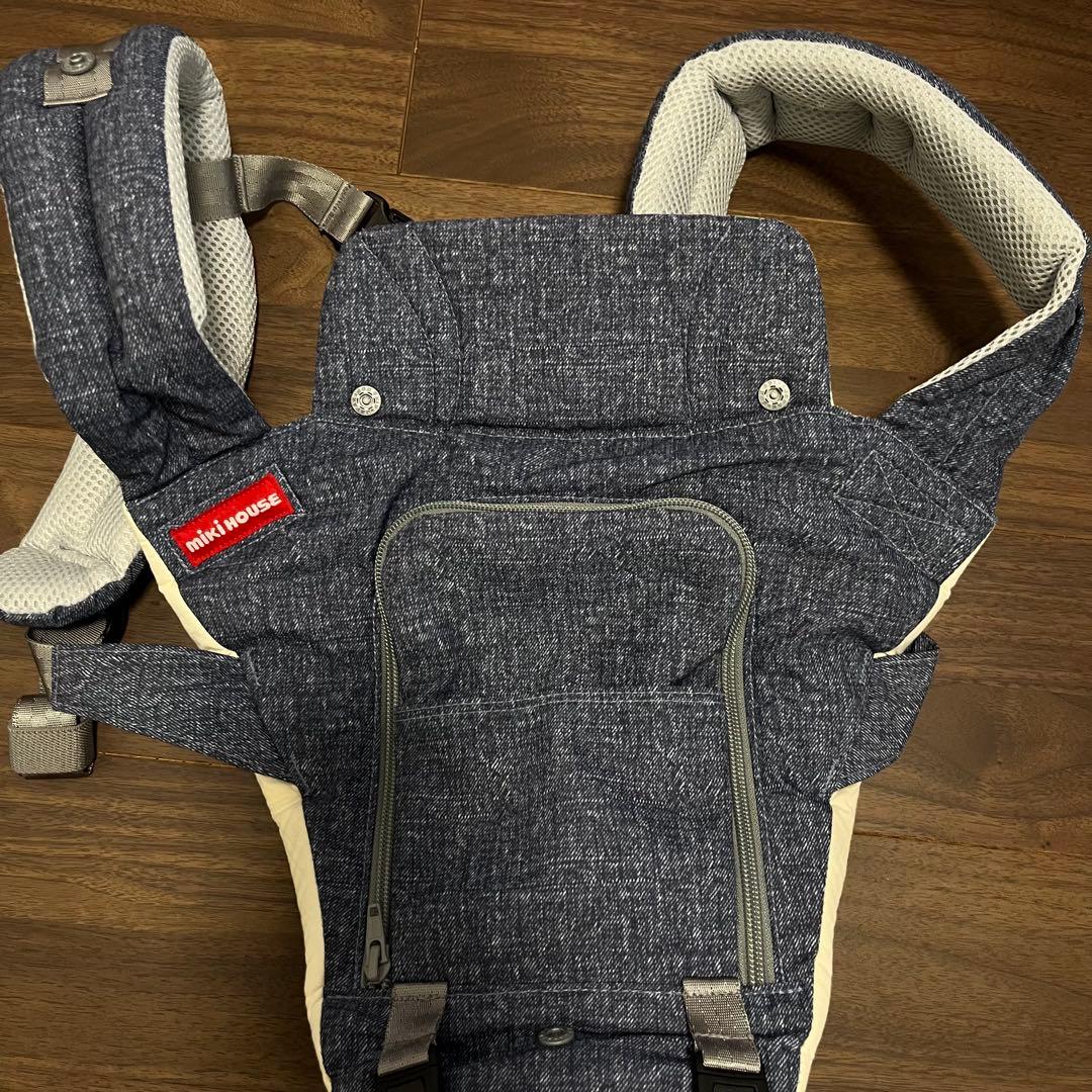 【使用回数少】ミキハウスコラボ　ポグネー　抱っこ紐