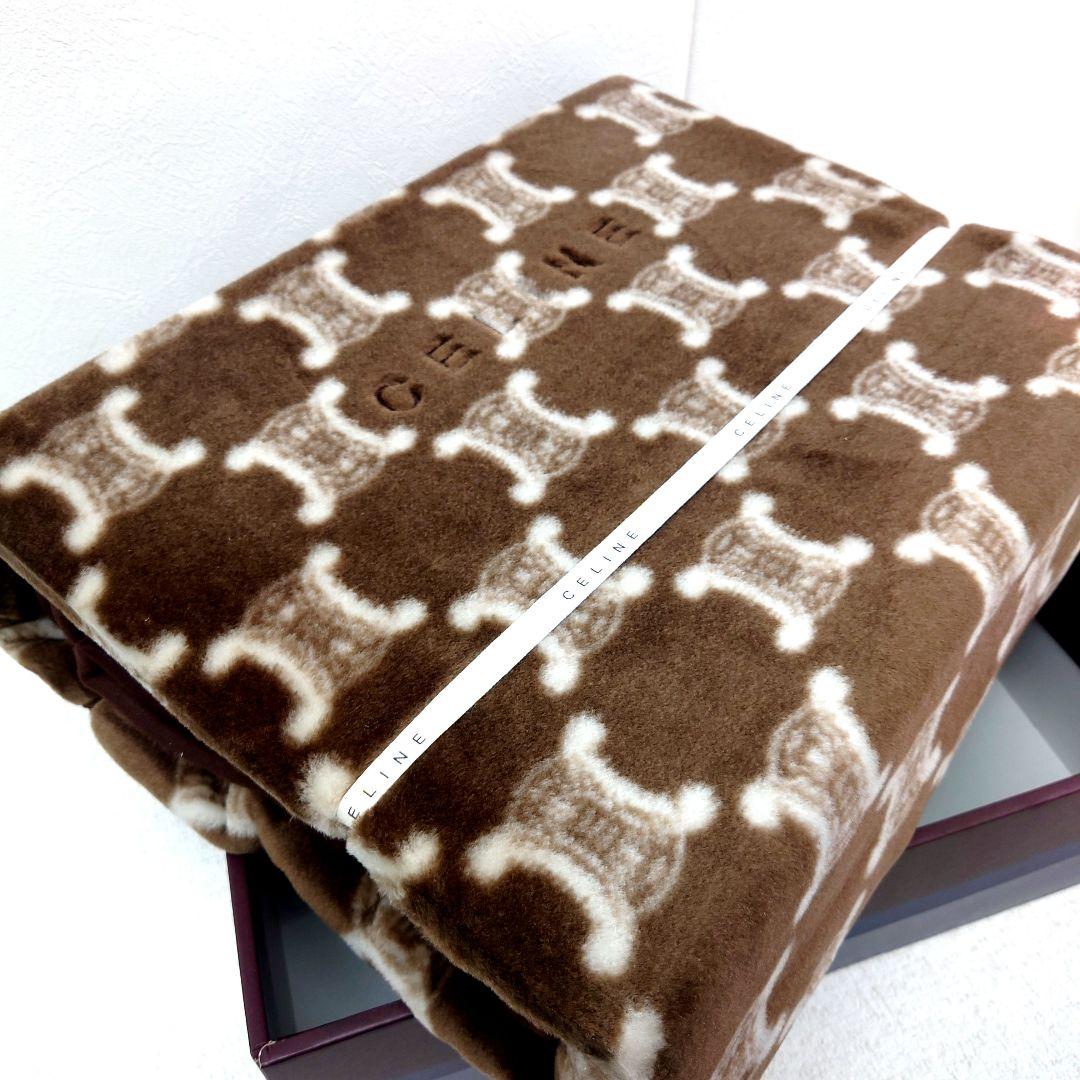 M0109C1 未使用★CELINE アクリルニューマイヤー毛布
